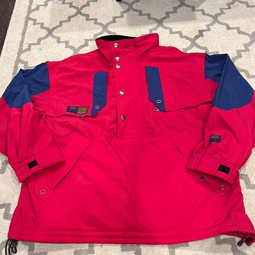 Vintage 1990s Fila Alpine GPS Ski‎ Gore-Tex Pullover Jacket size Medium EUC